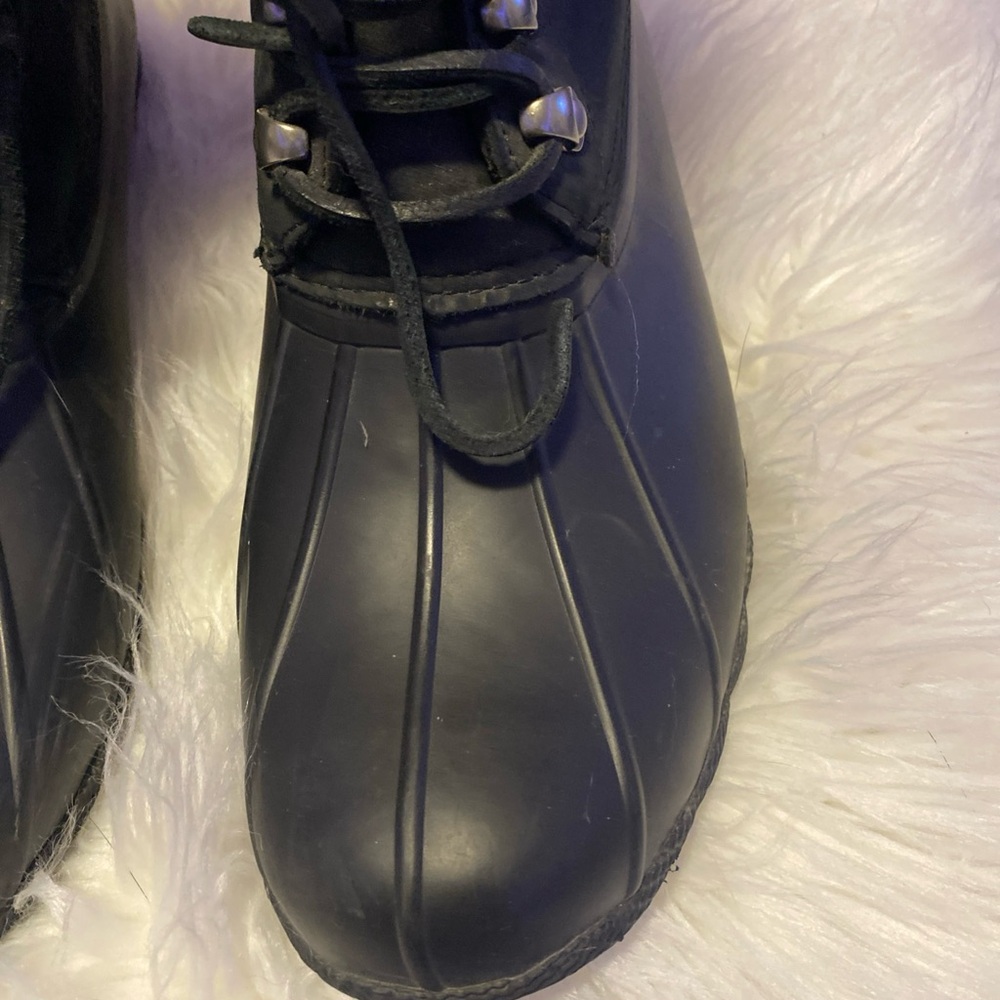 Sperry Women's Black Saltwater Winter (Duck) Boots. Size 9.5. Excellent Cond - Picture 5 of 16